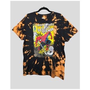 MARVEL | CUSTOM BLEACH DYED SPIDER-MAN CLASSIC OVERSIZED TEE